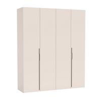 FALTTÜRENSCHRANK Omodeo 200 cm breit in Kaschmir – mit WingLine-Falttüren - Beige, Holzwerkstoff (200/240/58cm) - AX Living