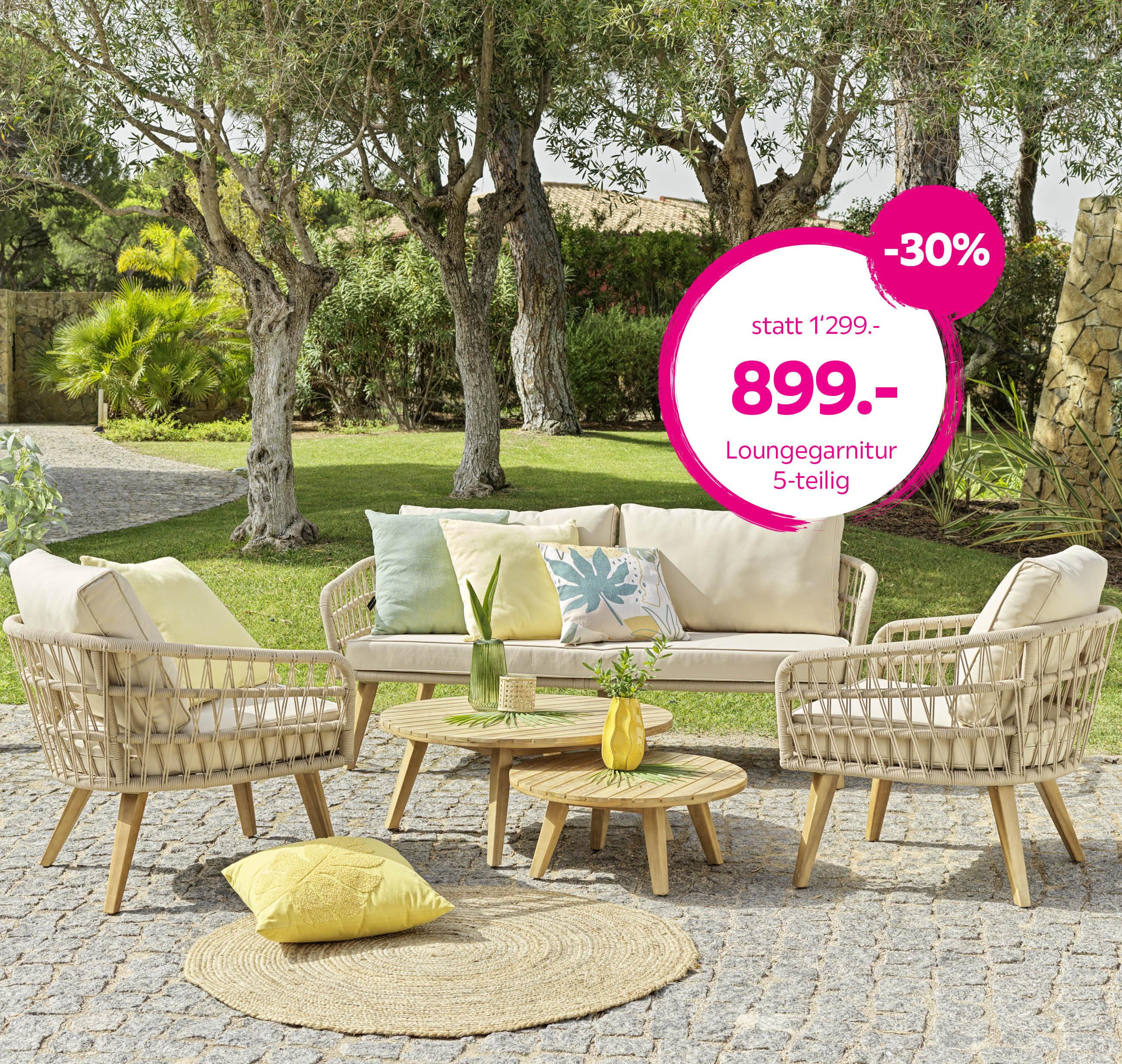 Loungegarnitur 5-teilig -30% reduziert