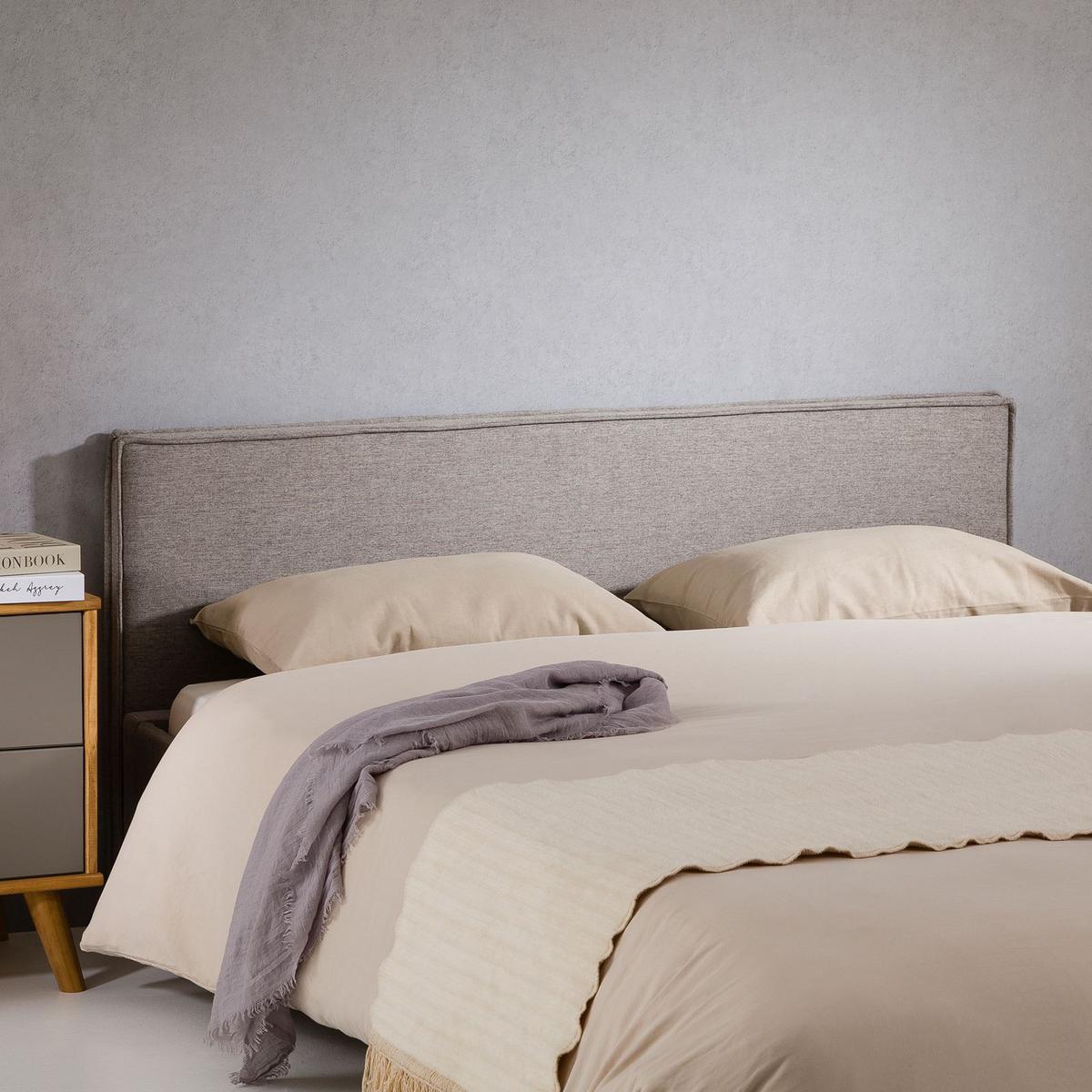 KOPFTEIL KLAO 160x190 cm grau - Grau, Textil (161/59/6cm) - IDIMEX