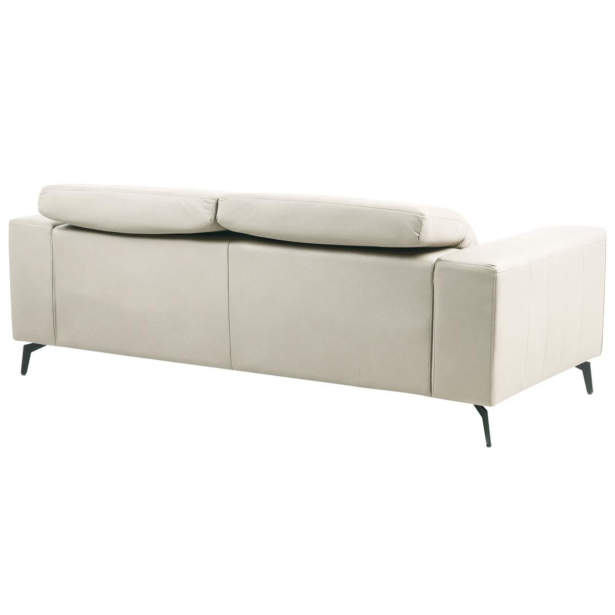 SOFA-SET 6-Sitzer Stoff Hellbeige Ommel - Beige/Schwarz, Textil (210/80/102cm) - Beliani