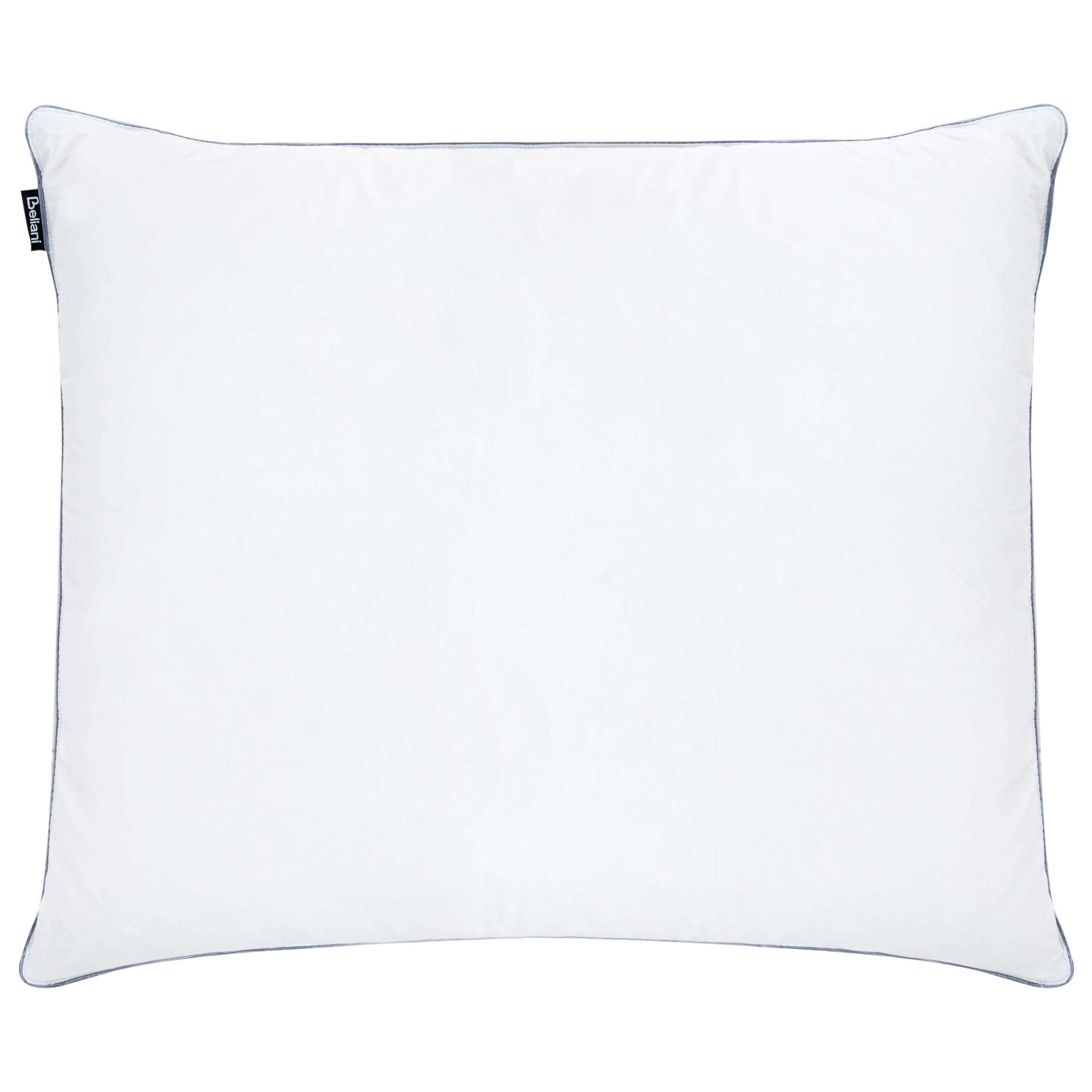 KOPFKISSEN Weiß Hoch 50/60 cm Teide - Weiß, Naturmaterialien (60/50cm) - Beliani