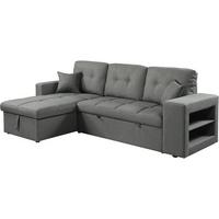 ECKSOFA axel Grau - Grau, Textil (82/233cm) - Habitat Garten