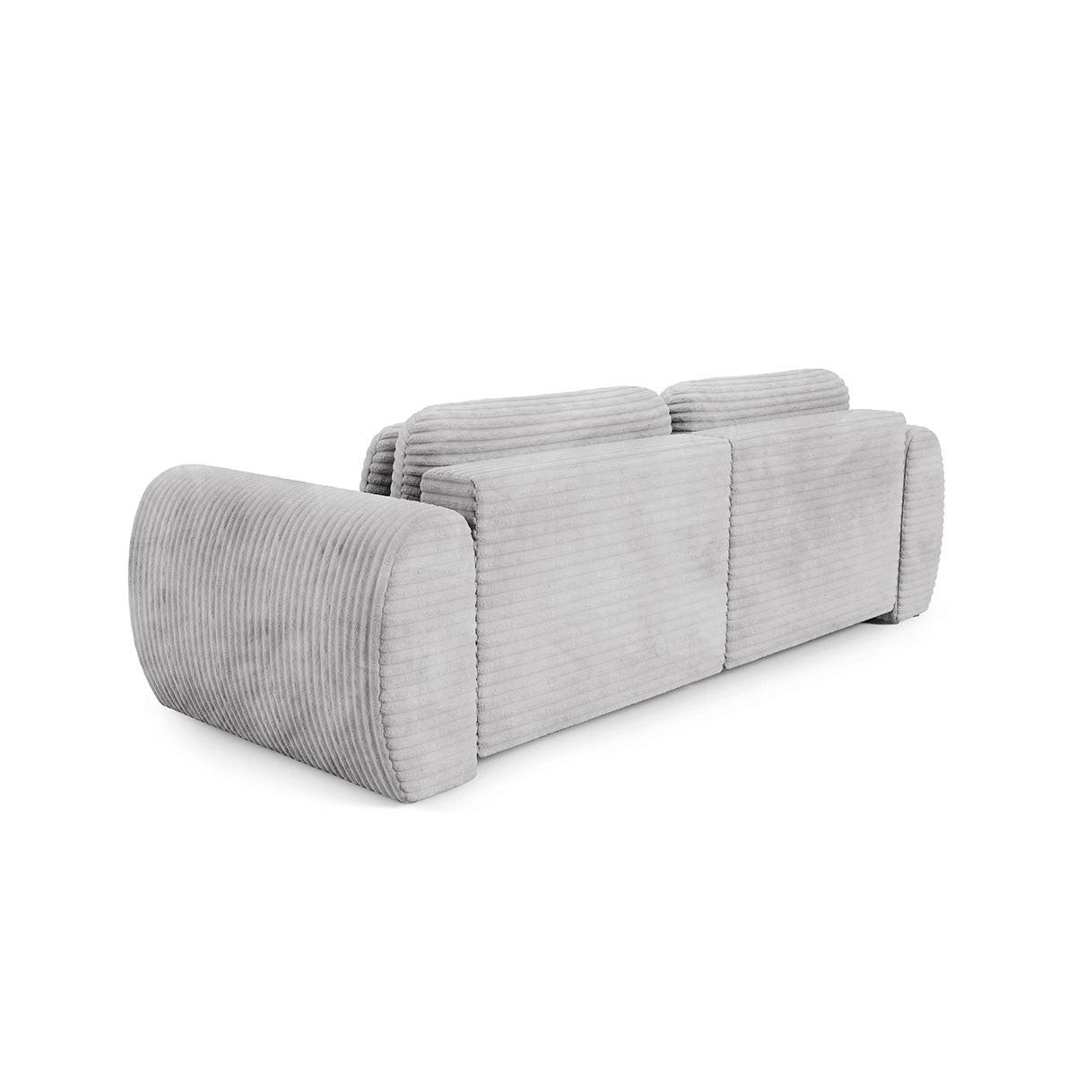 ECKSOFA Camilla 3 Sitzplätze Hellgrau - Grau, Holz (270/165cm) - Petits-meubles