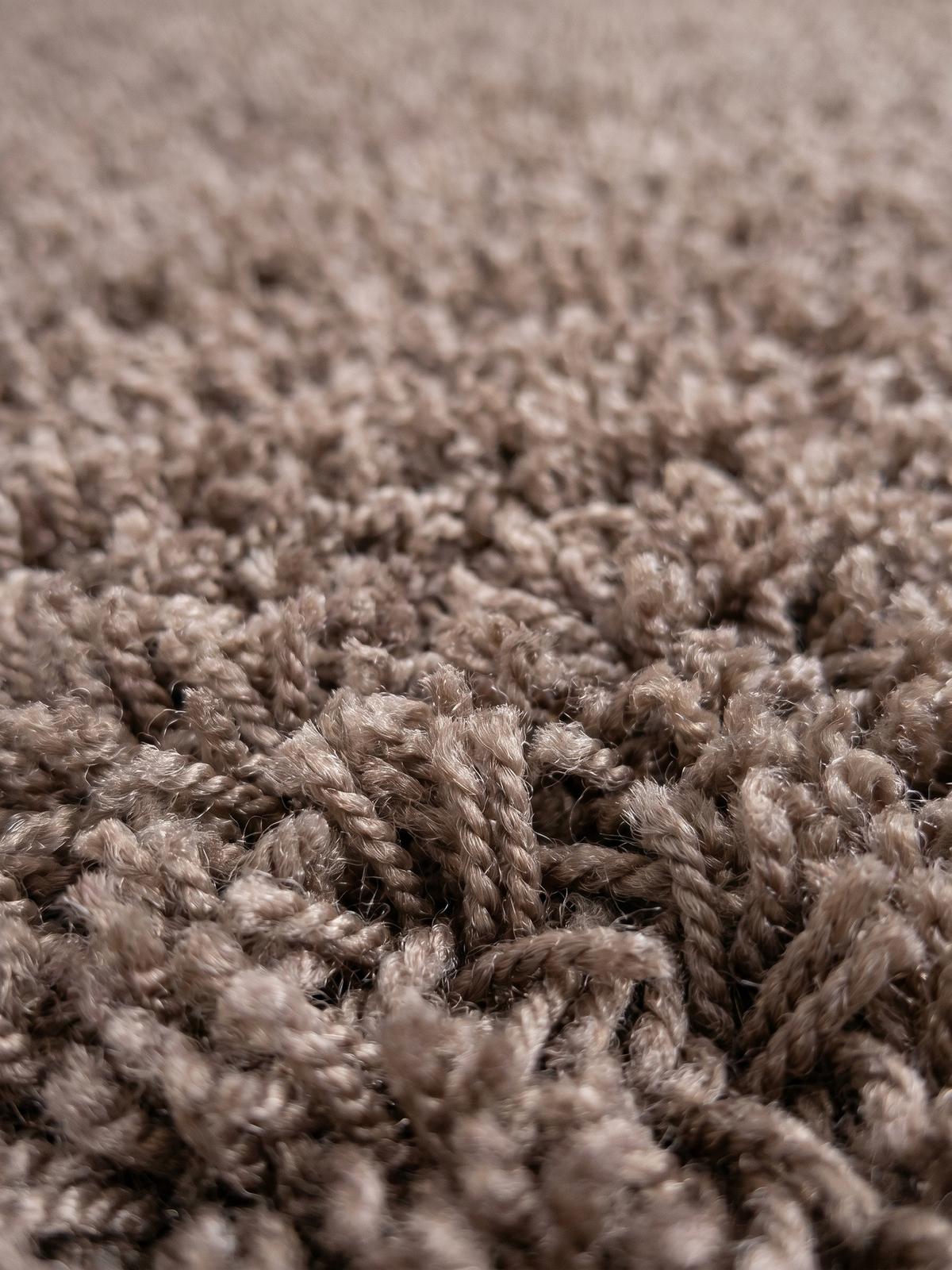 HOCHFLORTEPPICH RHEIN, einfarbig, aus Polypropylen, Mokka, 140 x 200 cm - Braun, Textil (200/140cm) - KADIMA DESIGN