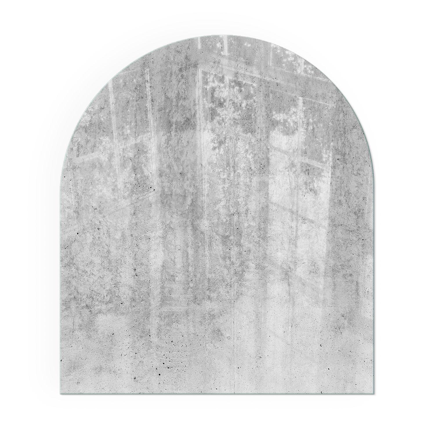 GLASPLATTE für Kamin 80x70 cm - Grau, Glas (80/70/0.4cm) - TULUP
