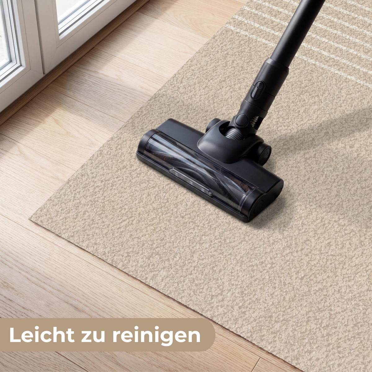 FUSSMATTE Parallele Linien - Leichte Textur - Beige Türmatte 180x120 cm - Beige, Kunststoff (180/0.4cm) - MuchoWow