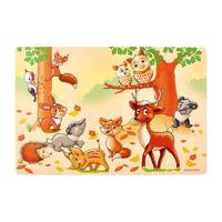 PLATZSET Waldtiere bunt 30 x 45 cm - Multicolor, Kunststoff (30/45/2cm) - Ritzenhoff Breker