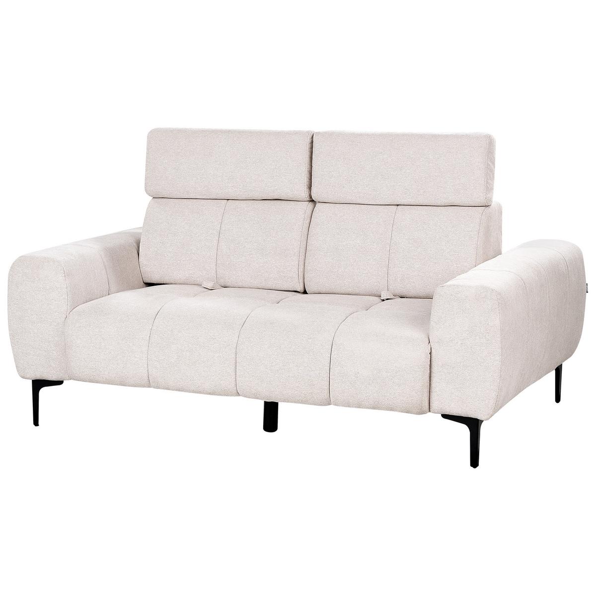 2-SITZER-SOFA beige Vegamo - Beige, Textil (176/97/110cm) - Beliani