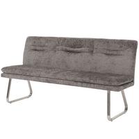 SITZBANK Grau - Dunkelgrau/Grau, Textil (180/93/58cm) - MCW