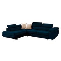 ECKSOFA Wilson 4 Sitzplätze Blau - Blau, Textil (271/201cm) - Petits-meubles