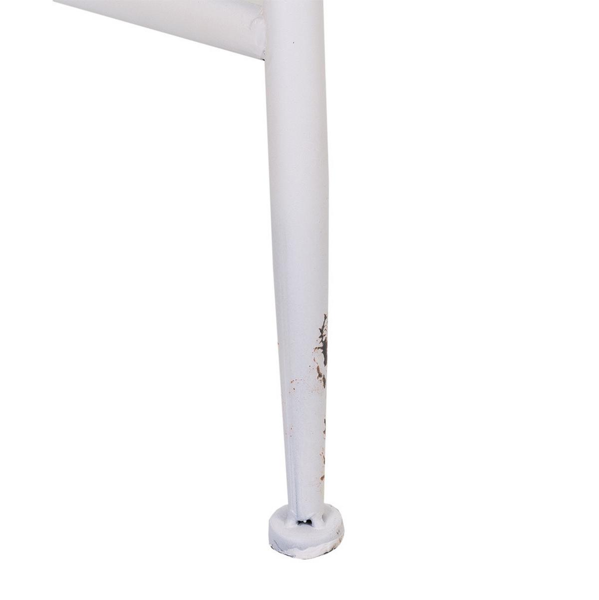 BANK 128x53x86 cm - Weiß, Metall (128/86/53cm) - Wanderlust
