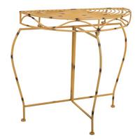 KONSOLENTISCH, gelb, 75x37cm - Gelb, Metall (37/75/75cm) - Wanderlust