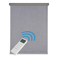 ROLLO motorisiert Silbergrau, 140 x 250 cm - Grau, Kunststoff (140/250cm) - STORESDECO
