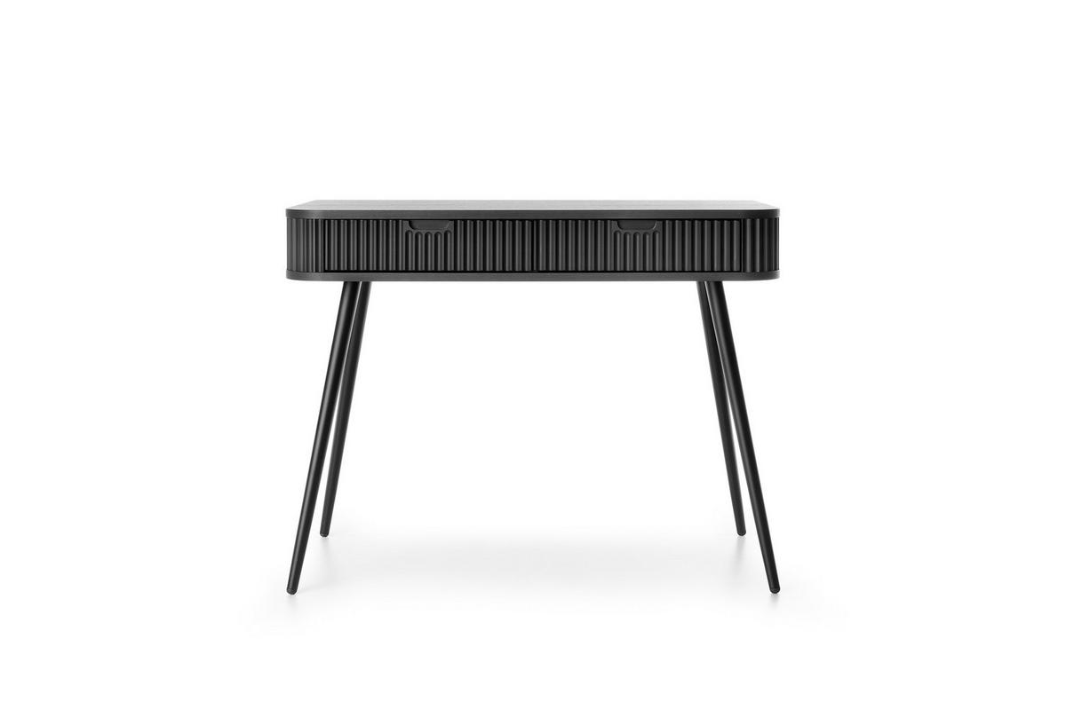 KONSOLENTISCH ZENZERO 103/80/49 cm mit Schubladen, Schwarz - Schwarz, Holzwerkstoff (49/103/80cm) - MASSENO