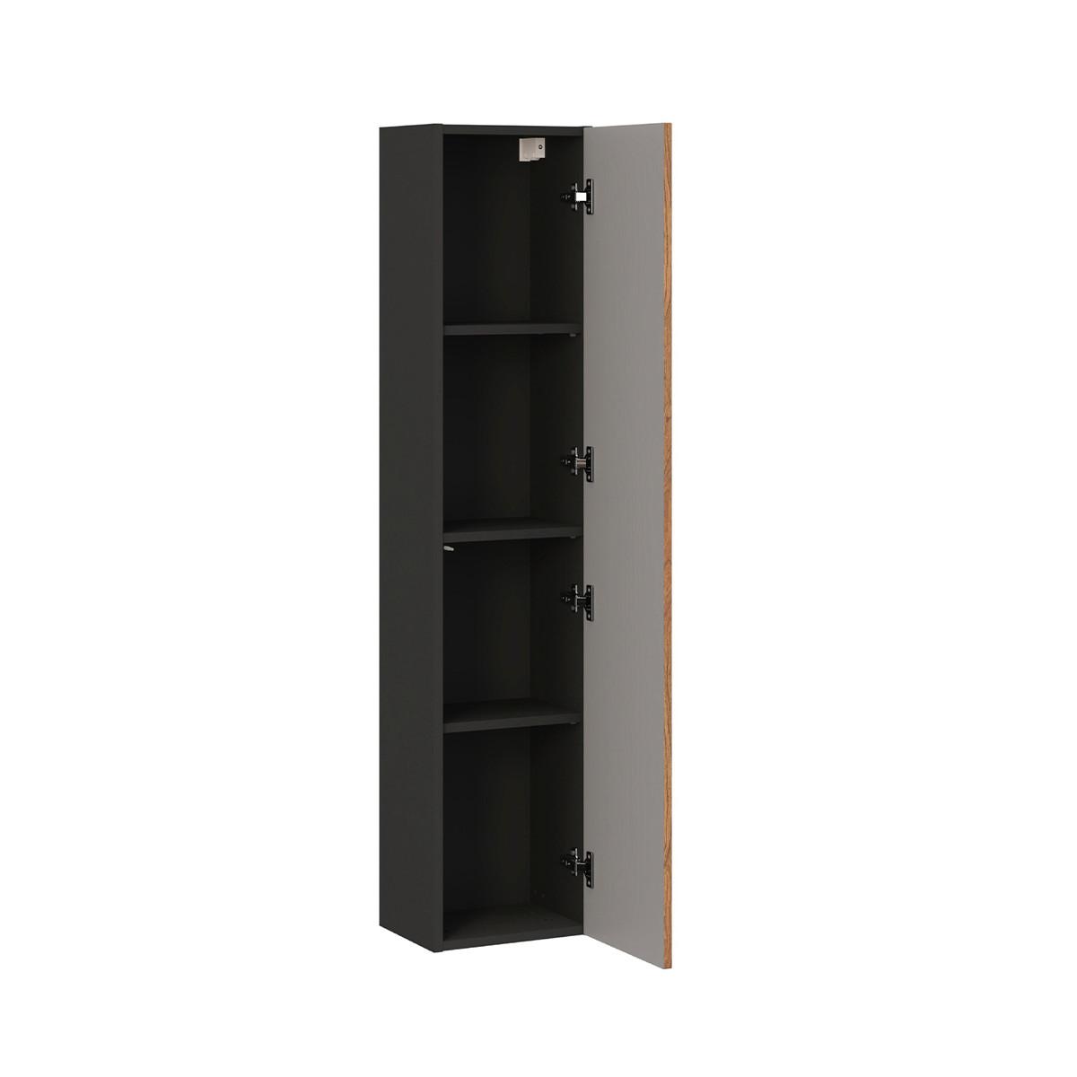BADMÖBEL 80.2cm Elena 2er-Set Holz und Schwarz - Schwarz, Holzwerkstoff (80.2/52/46cm) - Petits-meubles