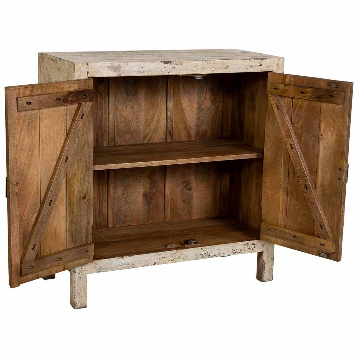 KOMMODE aus holz 85x40x90cm - Grau, Holz (85/90/40cm) - Wanderlust