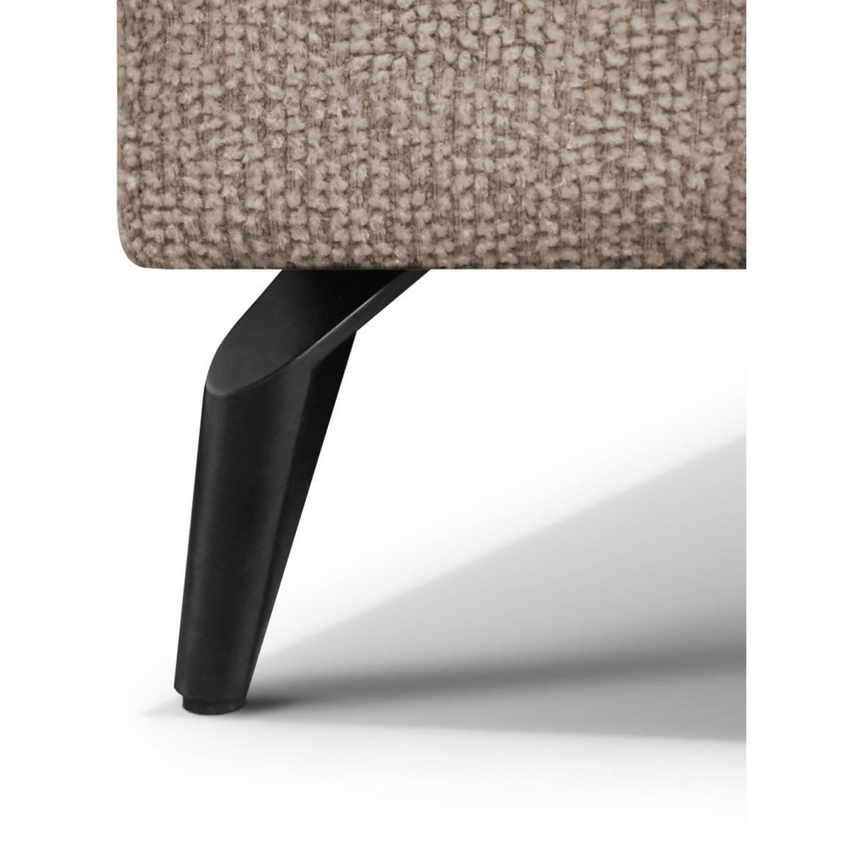 ECKSCHLAFSOFA Mellow mit Bettkasten, Hellbraun, links - Hellbraun/Schwarz, Textil (270/205cm) - Beautysofa