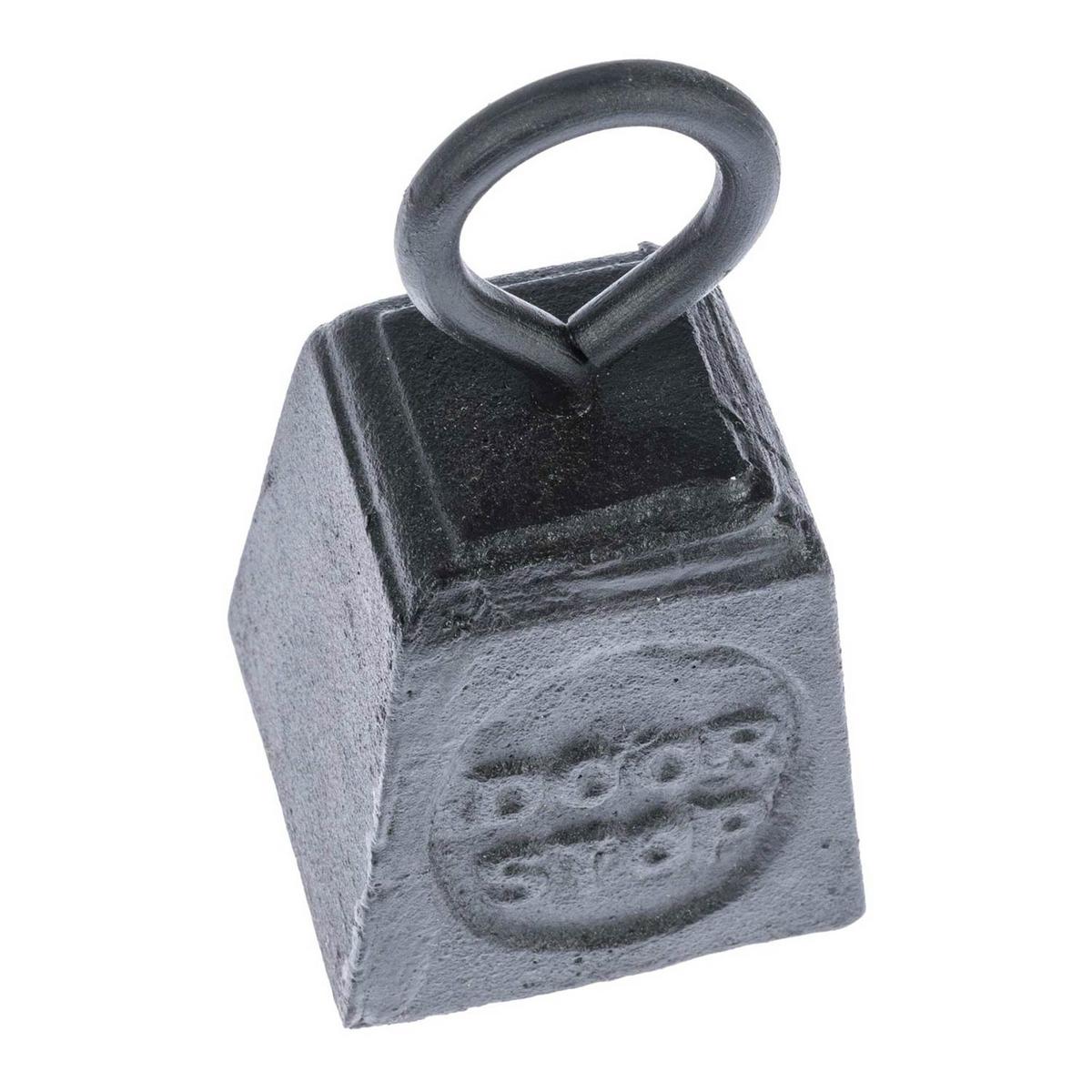 TÜRSTOPPER Gewicht - Schwarz, Metall (7/7cm) - Homescapes