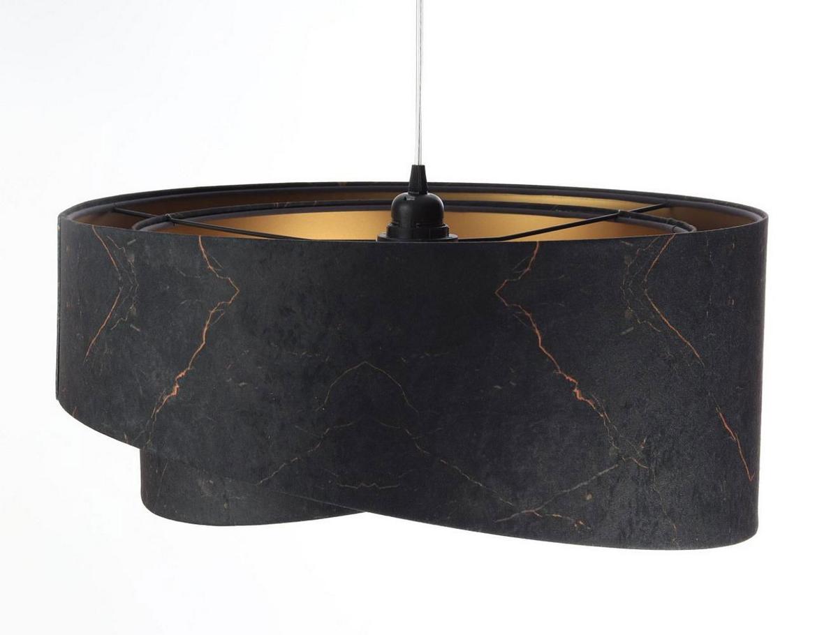 HÄNGELEUCHTE Schwarz 50/23 cm - Schwarz, Kunststoff (50/1/23cm) - ONZENO