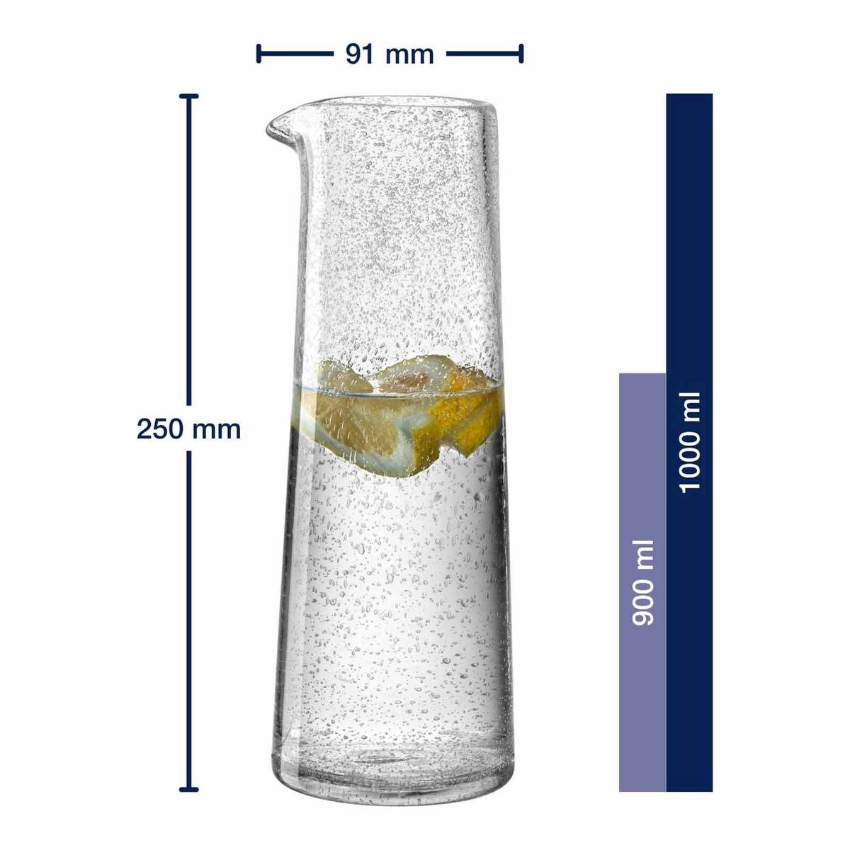 KRUG BURANO transparent 1 l - Transparent, Glas (1L) - Leonardo Living