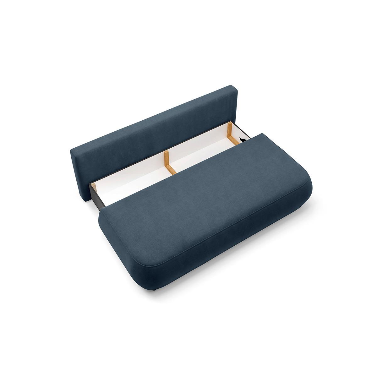 SOFA Antonio 3 Sitzplätze Blau - Blau, Holz (210/82/106cm) - Petits-meubles