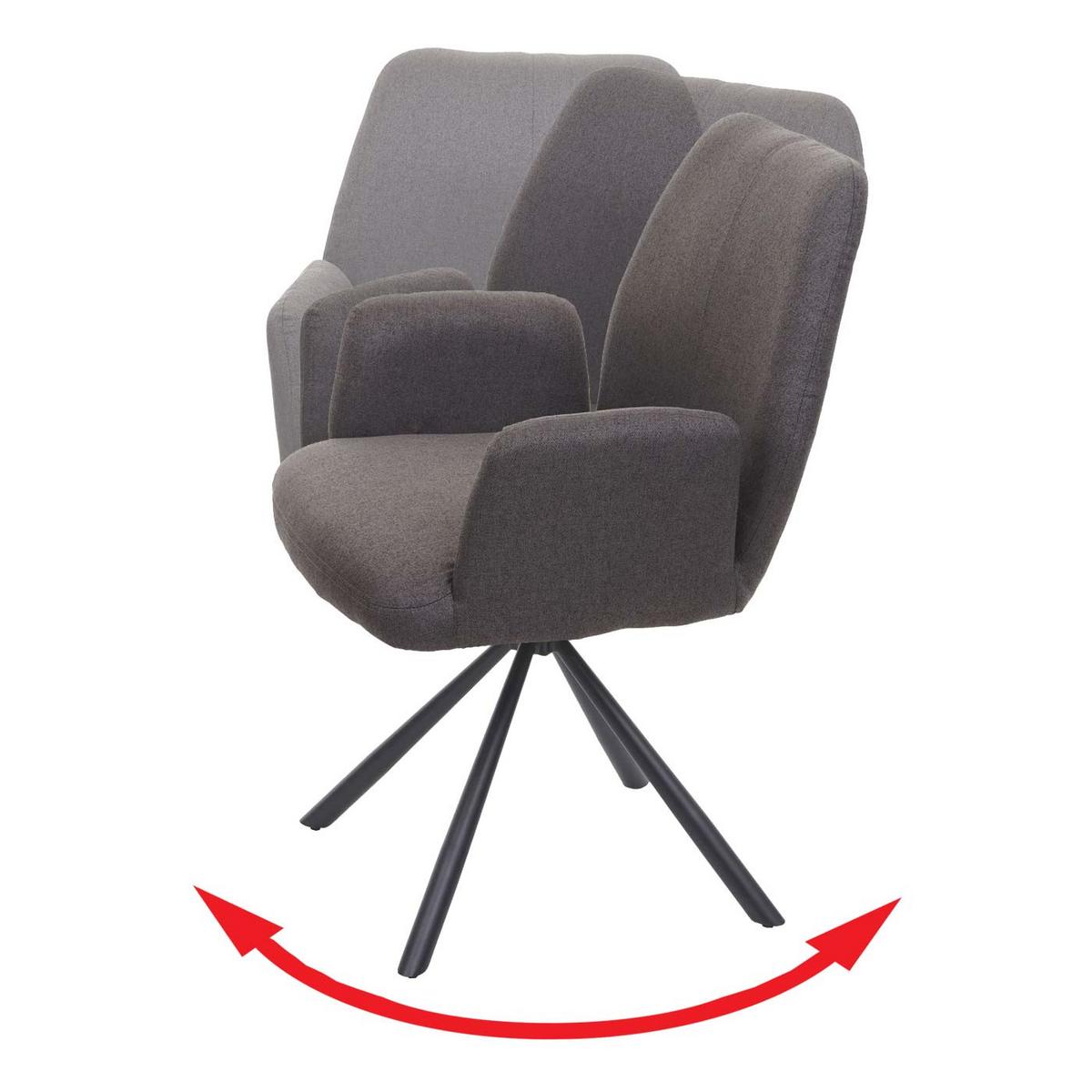 ESSZIMMERSTUHL Grau - Graubraun/Grau, Textil (60/86/66cm) - MCW