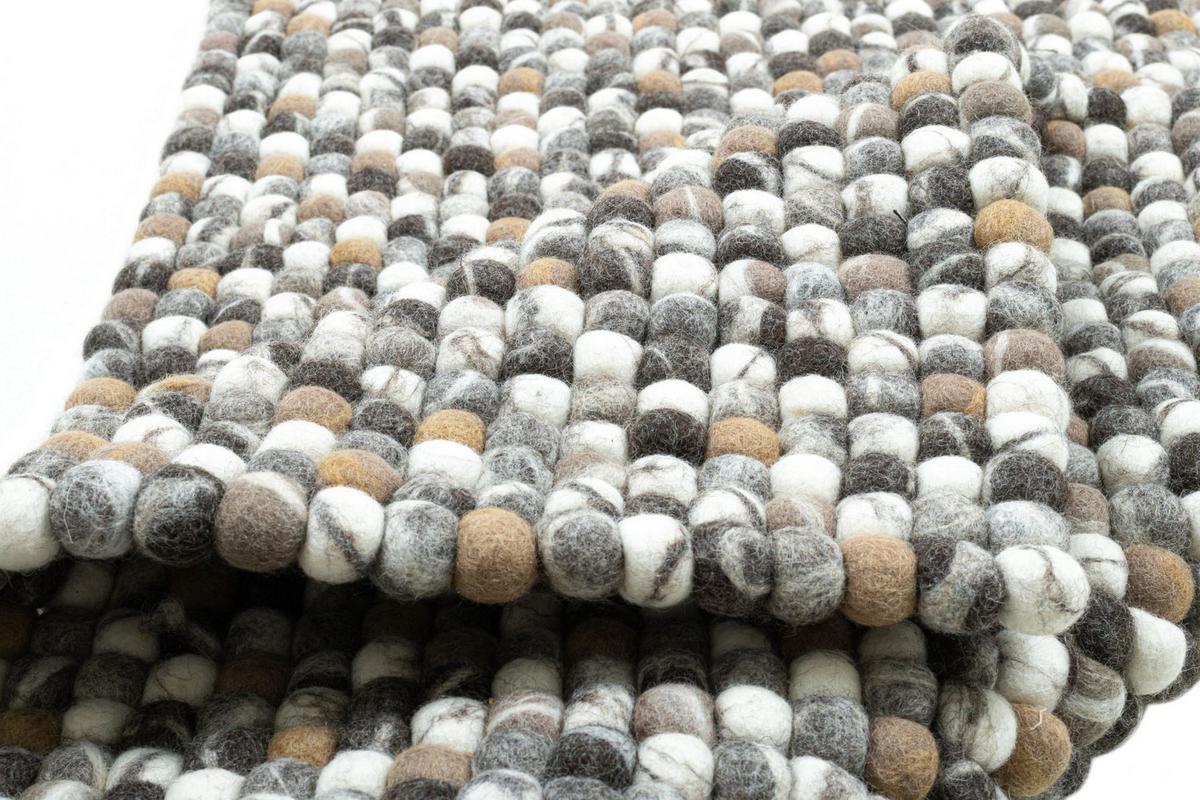 FILZTEPPICH Felty 34x34 cm - Naturfarben, Textil (34/34cm) - THEKO