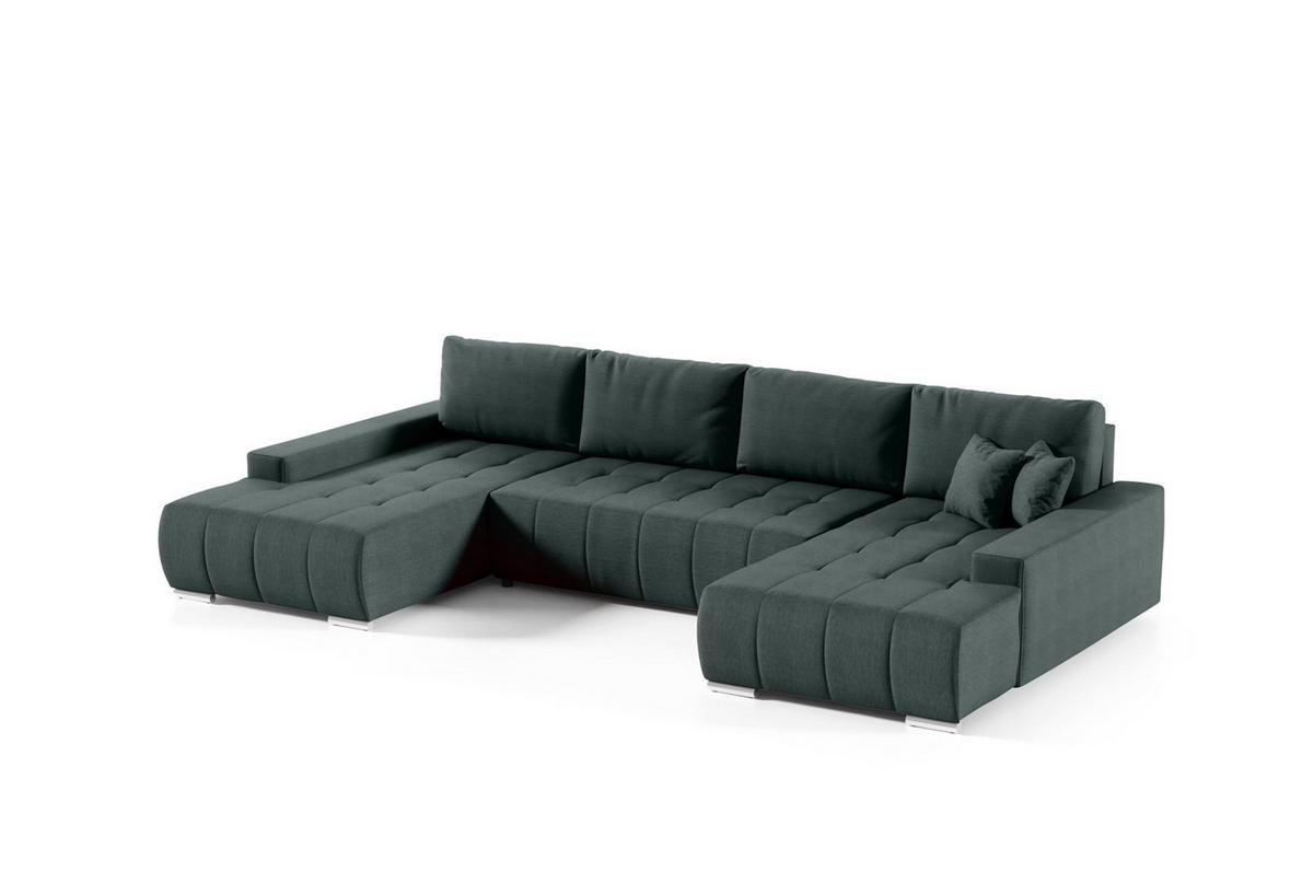 WOHNLANDSCHAFT Vogar In Aulla - Grün, Holzwerkstoff/Textil (350/85/185cm) - Fun Möbel