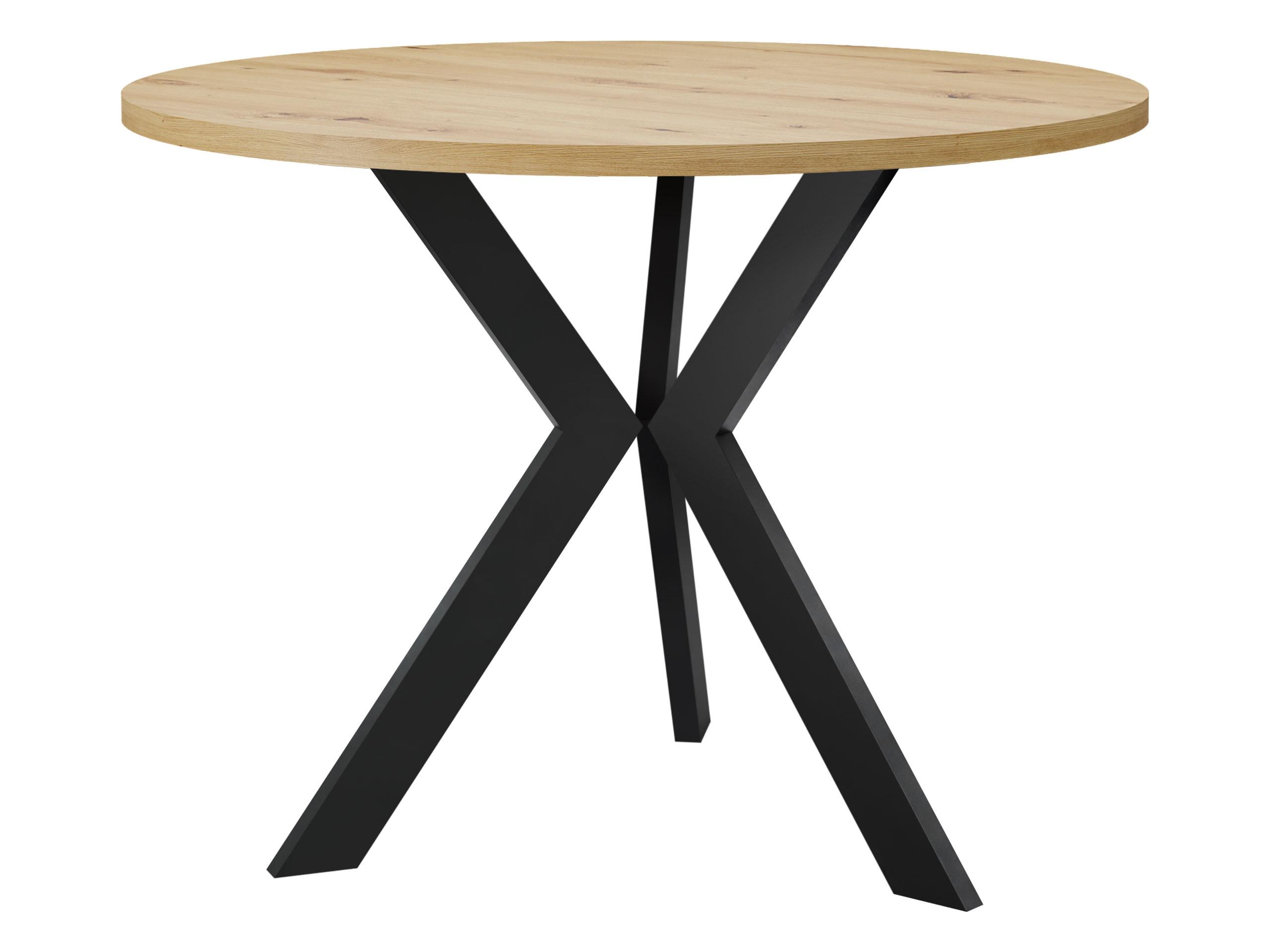 COUCHTISCH STK M6 - Schwarz/Eiche Artisan, Metall (67/67/50cm) - MIRJAN24