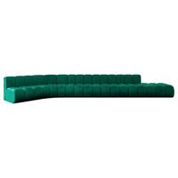 ECKSOFA modulares Sofa Brilo-L3 - 562x174x70 cm Grün - Dunkelgrün, Holzwerkstoff/Textil (562/174cm) - ALTDECOR