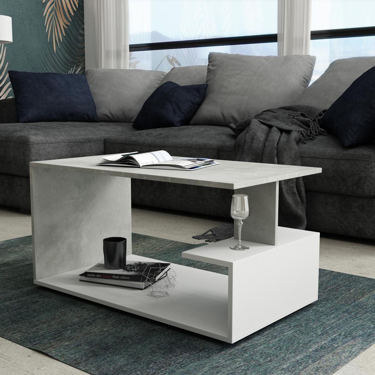 COUCHTISCH RICCARDO 90 cm Titanfarben - Titanfarben, Holzwerkstoff (46/90/50cm) - MASSENO