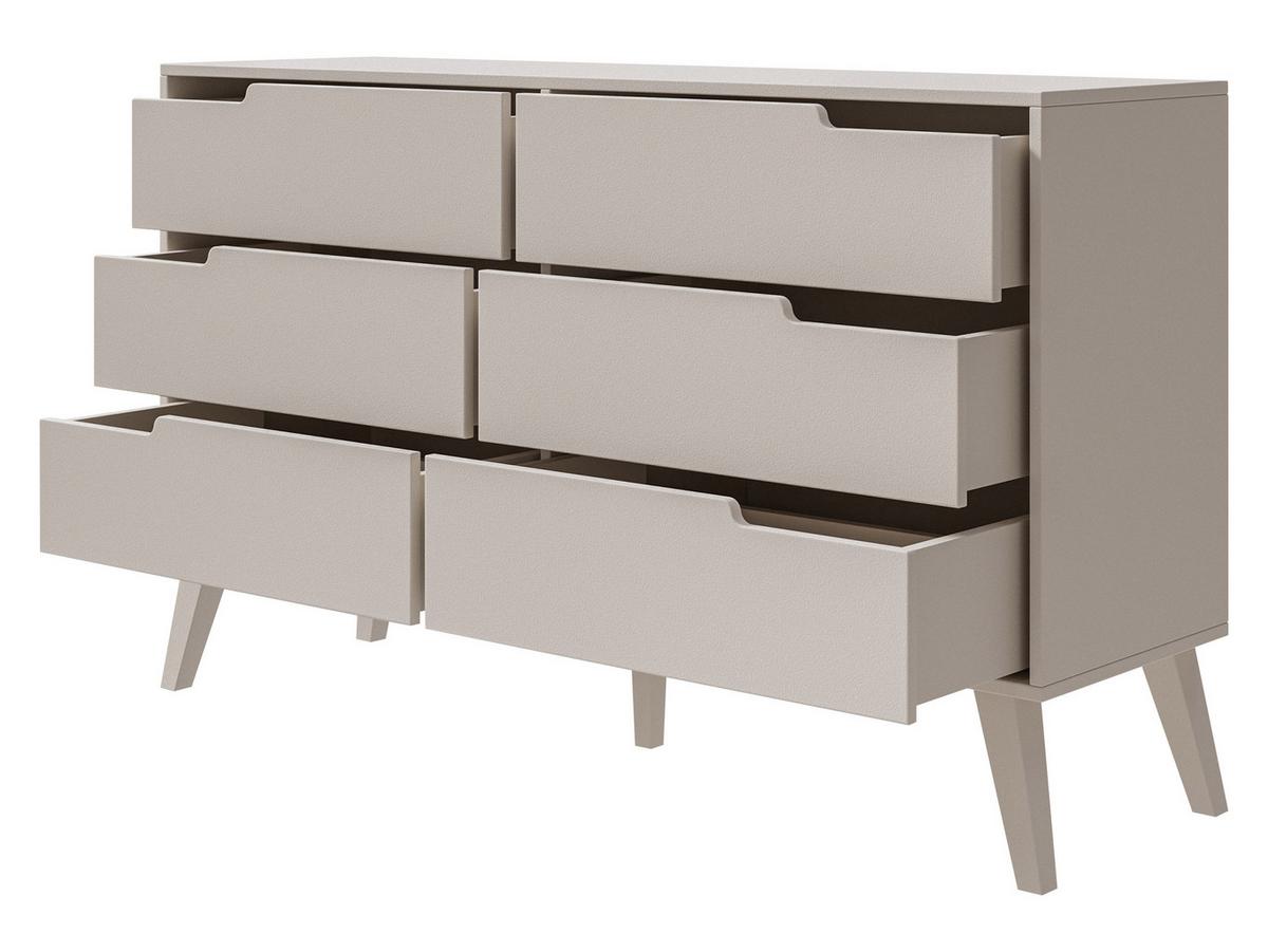 KOMMODE Nordelo 6S - Nussbaumfarben, Holz/Holzwerkstoff (137/80/40cm) - MIRJAN24