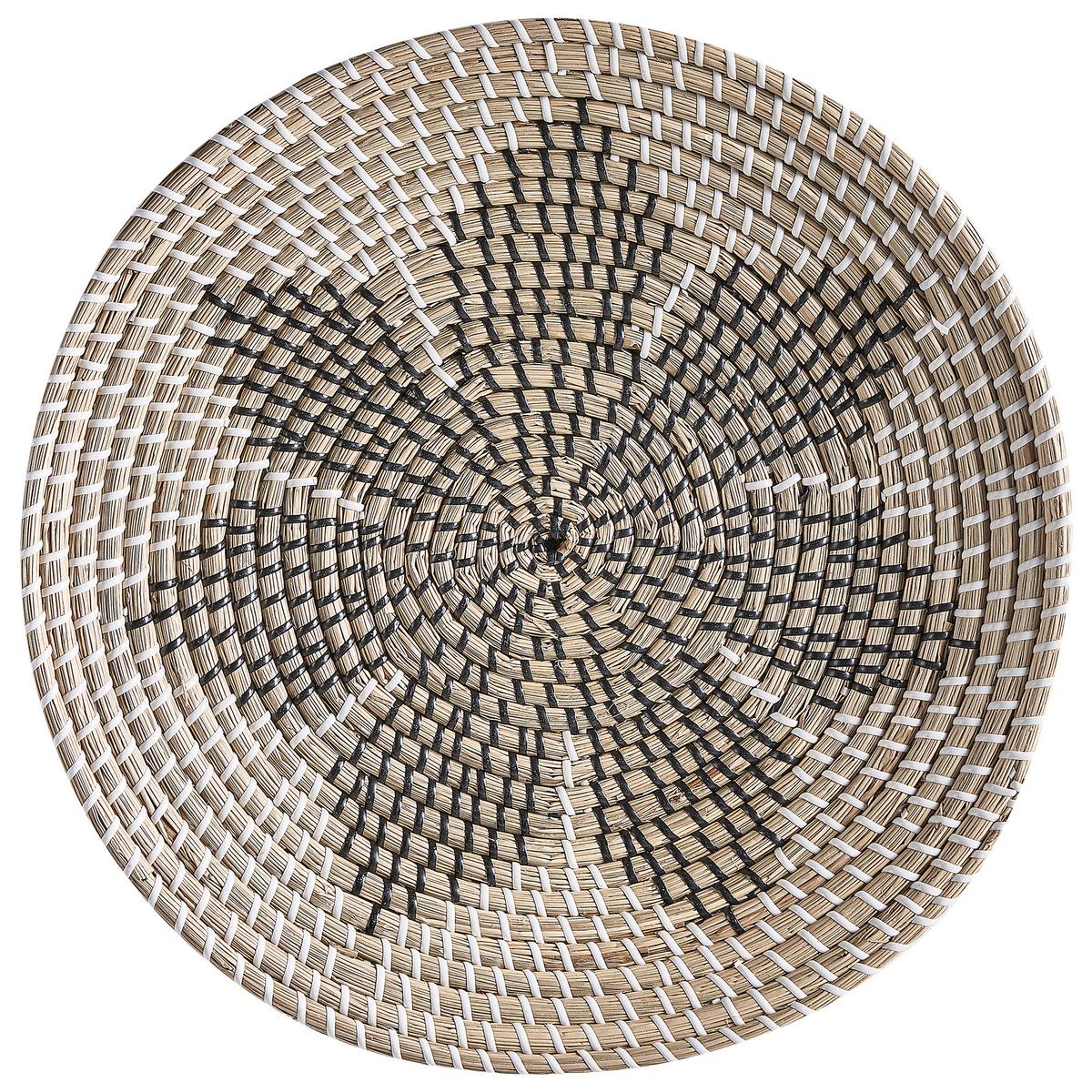 WANDDEKORATION Seegras beige Cantho - Beige, Naturmaterialien (40/40/7cm) - Beliani