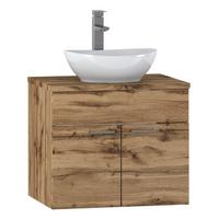 WASCHBECKENUNTERSCHRANK Colorado 2 Schubladen Eiche - 60 x 46 x 52 cm - Eichefarben, Holz (60/52/46cm) - Badplaats
