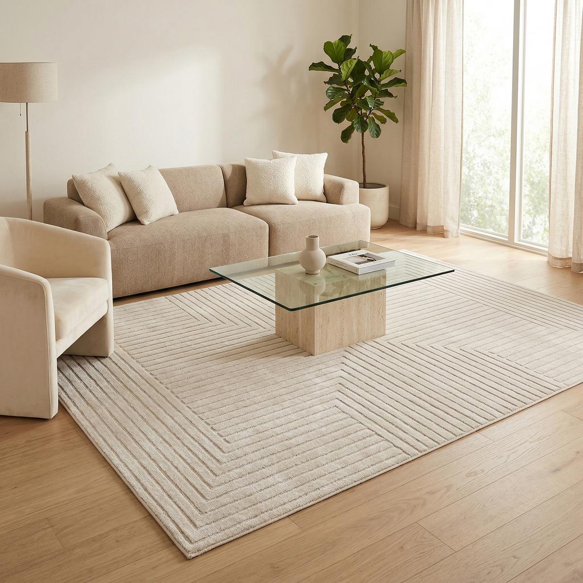 IN & OUTDOOR TEPPICH FLACHGEWEBE CLASSY - Beige, Textil (120/170cm) - Pergamon