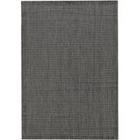 TEPPICH Outdoor DAFNE in Schwarz, einfarbig, 140 x 200 cm - Grau, Textil (200/140cm) - KADIMA DESIGN