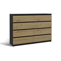 KOMMODE Anthrazit, Artisan 138/97/40 - Anthrazit, Holzwerkstoff (138/97/40cm) - RAUMHIRSCH FURNITURE
