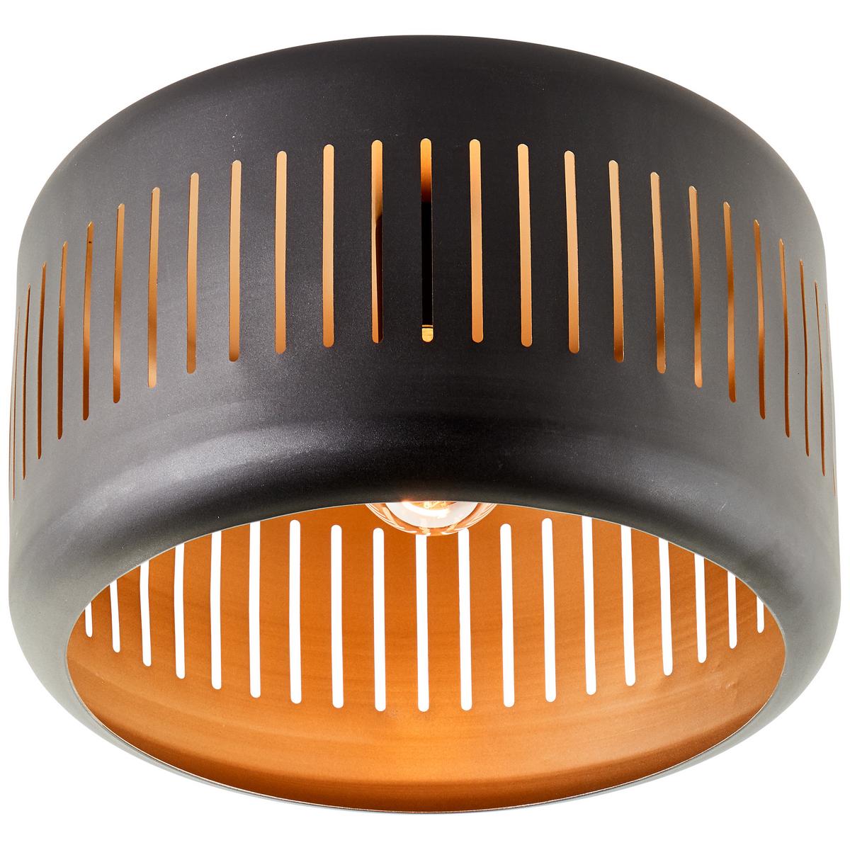 DECKENLEUCHTE Tyas 99803/86 - Schwarz, Metall (38/38/25.5cm) - Brilliant
