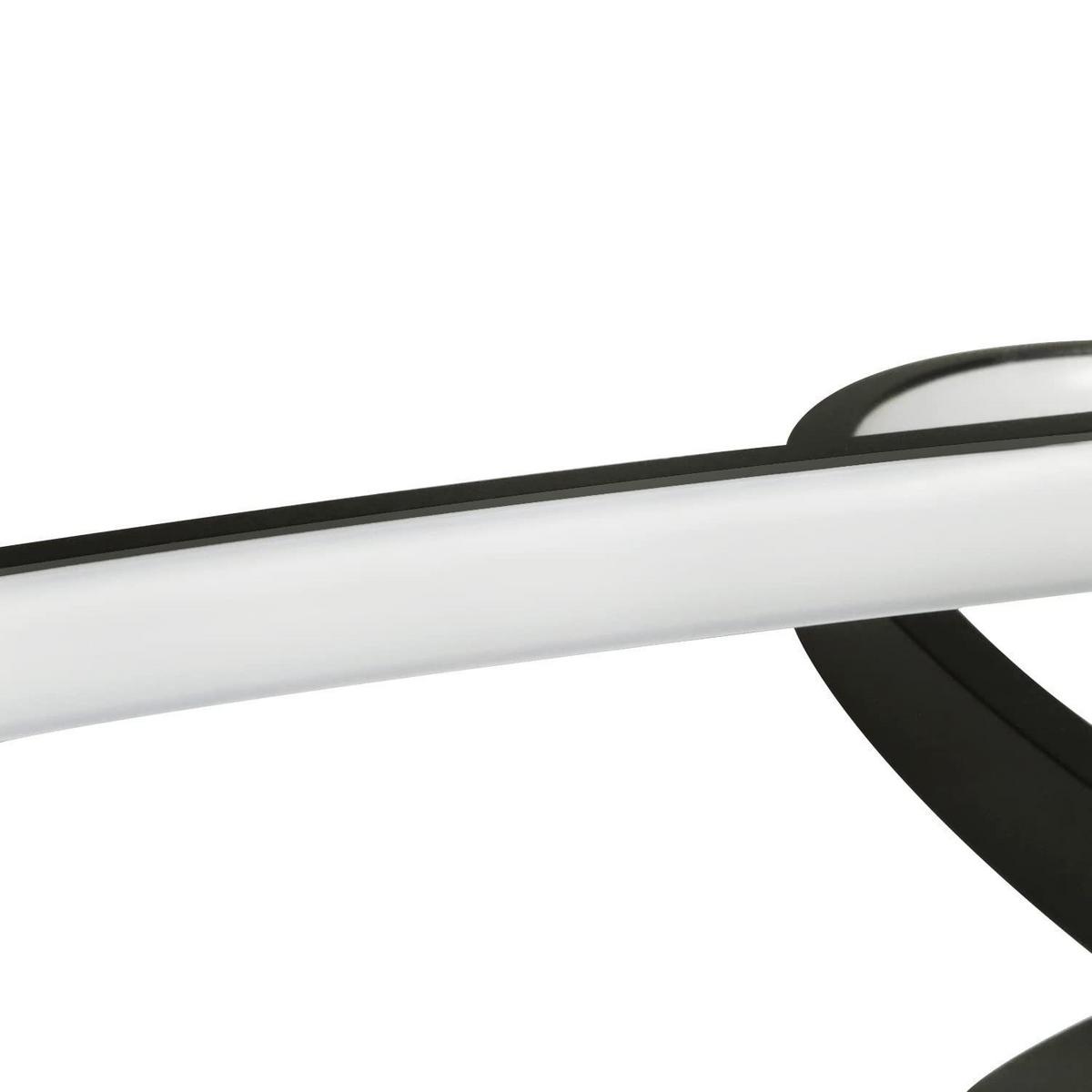 LED-DECKENLEUCHTE Maddox 62/85/7cm - Schwarz, Metall (85/62/7cm) - Nettlife