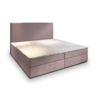 BOXBETT GIARRO 180x200 cm mit Matratze und Topper - Rosa - Rosa, Holz (180/200cm) - MASSENO