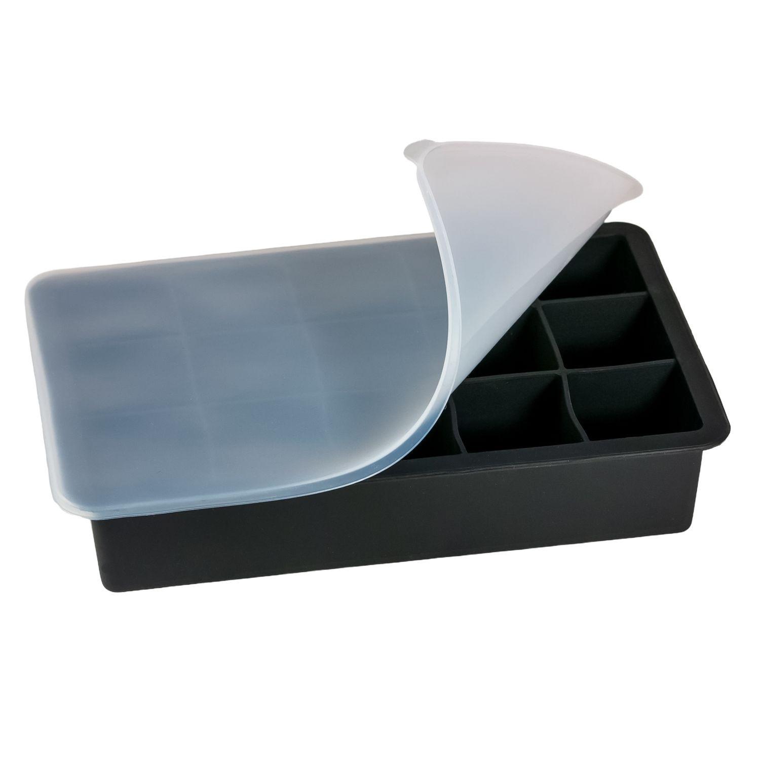 EISWÜRFELFORM - Schwarz, Kunststoff (11/3.5/18cm) - Intirilife