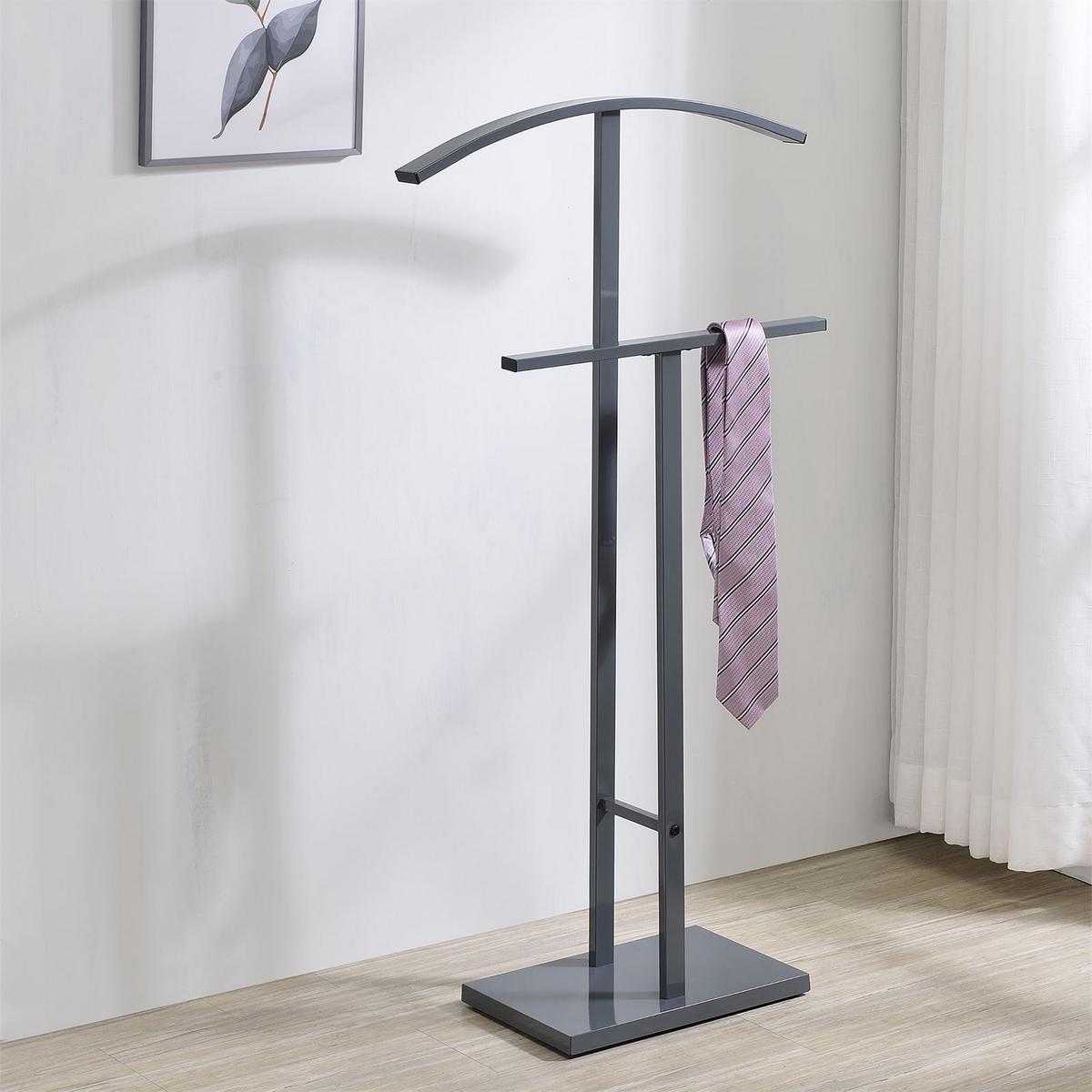 HERRENDIENER SCOTT grau - Grau, Metall (40/100/20cm) - IDIMEX