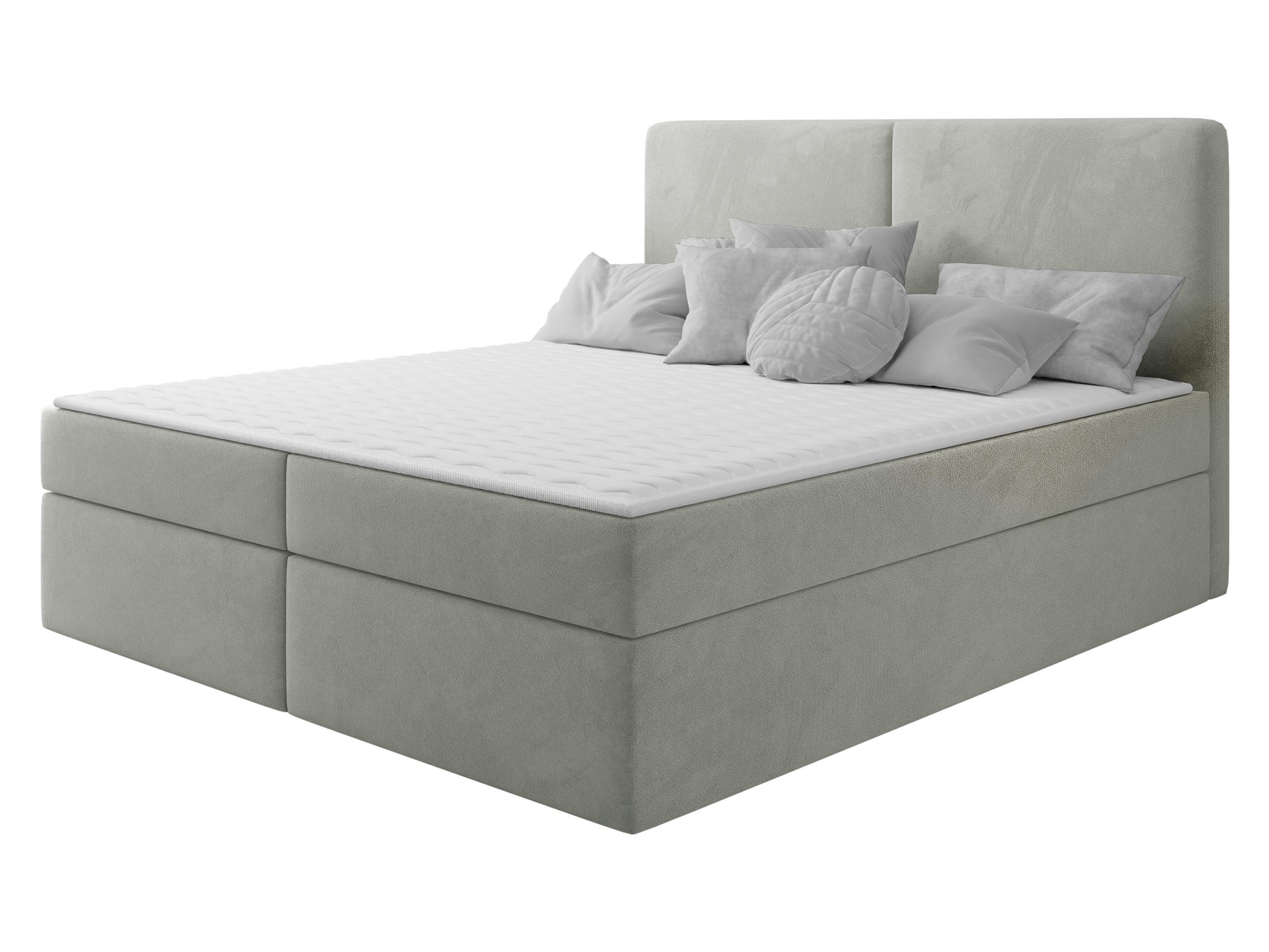 BOXBETT Claire - H3 - Hellgrau/Schwarz, Holz/Kunststoff (160/200cm) - MIRJAN24