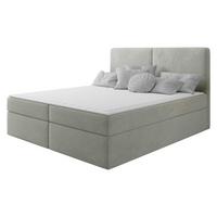 BOXBETT Claire - H3 - Hellgrau/Schwarz, Holz/Kunststoff (160/200cm) - MIRJAN24