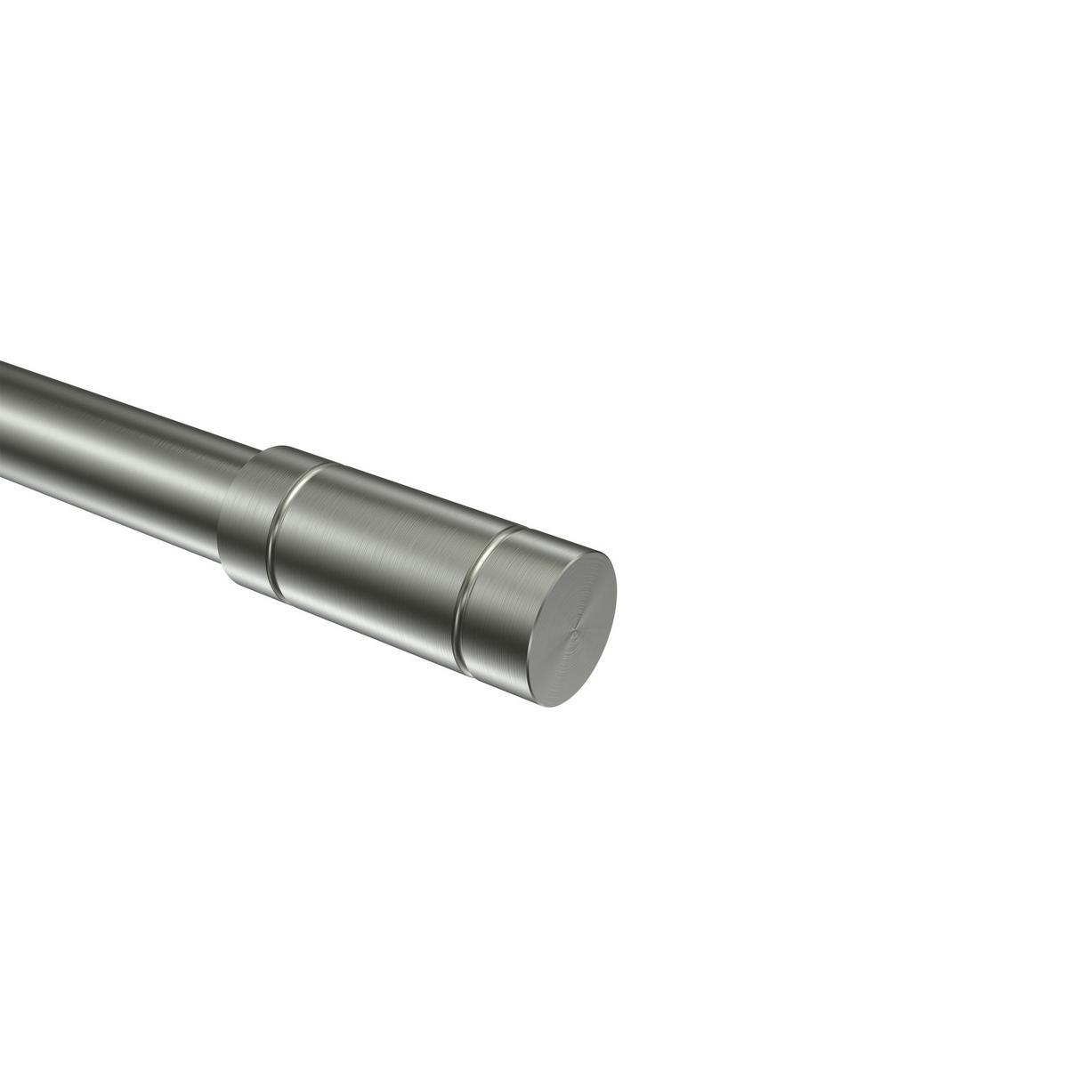 ENDSTÜCKE FÜR GARDINENSTANGEN 20 mm Ø, Elias Edelstahl, Packung 2 Stück - Edelstahlfarben, Metall (6/2.5/2.5cm) - INTERDECO
