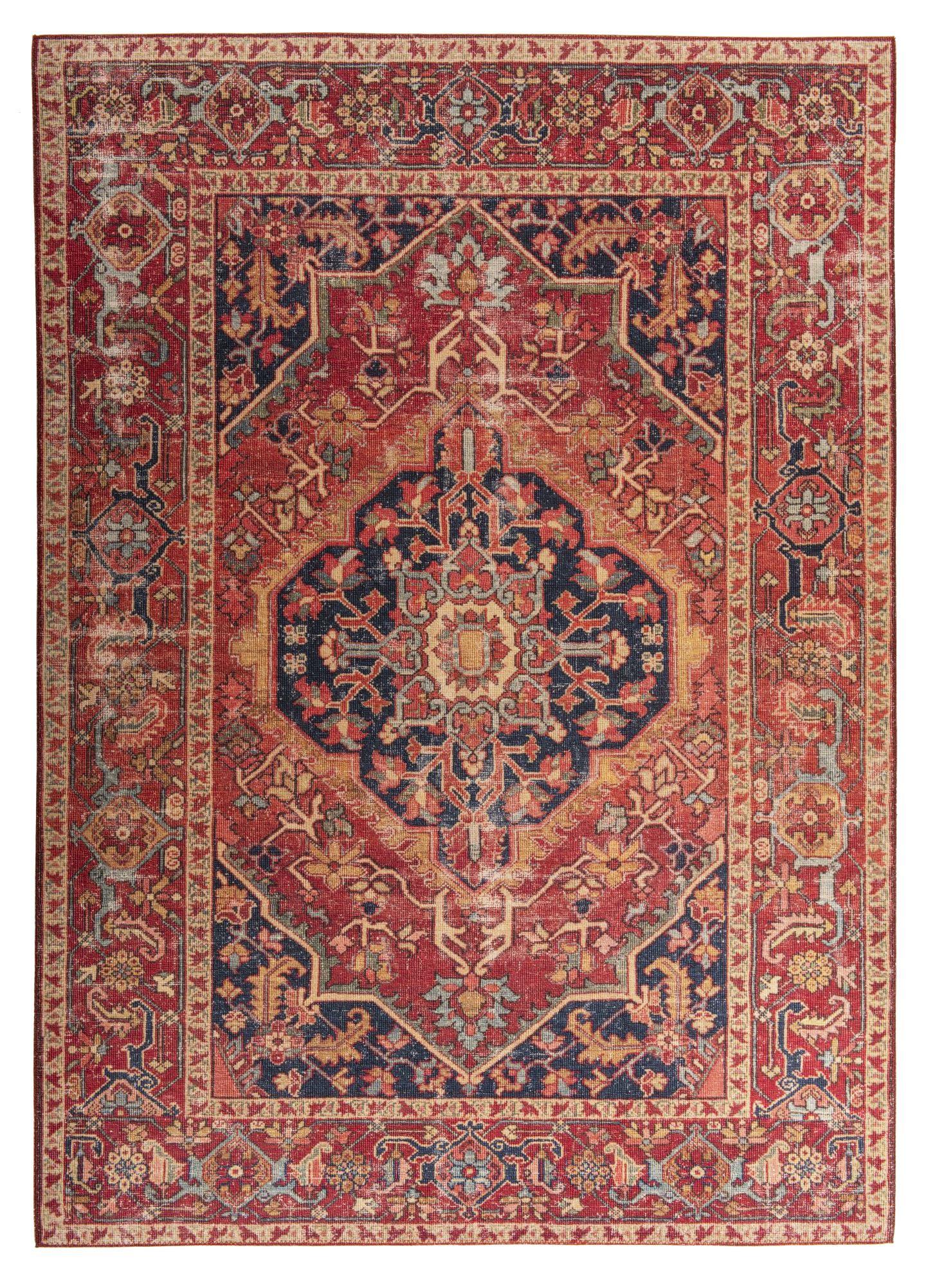 VINTAGE-TEPPICH Cecilia 140x200 cm - Rot, Textil (140/200cm) - Gino Falcone