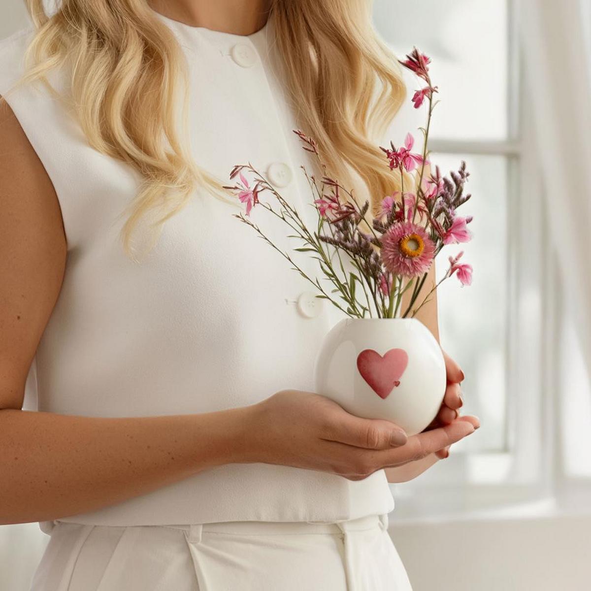VASE With Love weiß 8,4 cm - Weiß, Keramik (8.4cm) - like.Villeroy & Boch