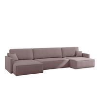 WOHNLANDSCHAFT Louis Scala - Violett, Holzwerkstoff/Textil (348/83/142cm) - Fun Möbel