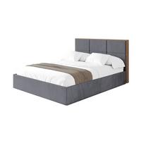 POLSTERBETT mit Bettkasten und Lattenrost, Boxbett ohne Matratze - LILA 140x200 Dunkelgrau - Dunkelgrau, Holzwerkstoff/Textil (140/200cm) - ALTDECOR