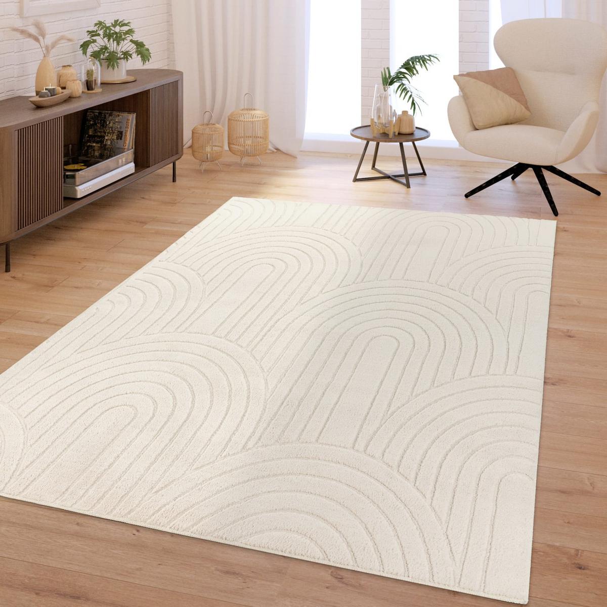 HOCHFLORTEPPICH Creme 160 x 220 cm - Creme, Kunststoff (160/220cm) - TT Home